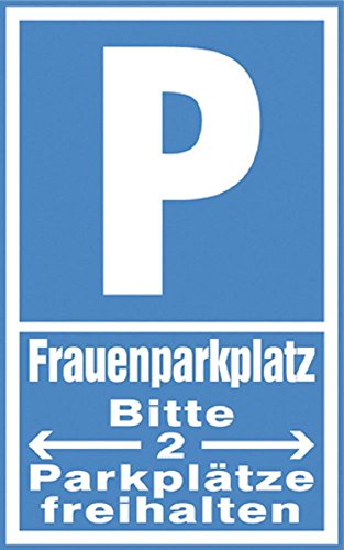 Parkplatz-Schild - FRAUENPARKPLATZ - 308664 - Gr. 40x25cm - 1
