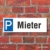 WERBEPUNKT. Schild Mieter Anwohner Parkverbot Halteverbot Parkplatzschild 30x10 cm - 1