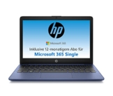 HP Stream Laptop 11,6 Zoll HD Display, Intel Celeron N4120, 4GB DDR4 RAM, 64GB eMMC, Intel Grafik, Windows 11 S-Mode, QWERTZ Tastatur, Blau, inkl. Microsoft Office 365 Single - 1