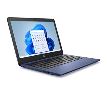 HP Stream Laptop 11,6 Zoll HD Display, Intel Celeron N4120, 4GB DDR4 RAM, 64GB eMMC, Intel Grafik, Windows 11 S-Mode, QWERTZ Tastatur, Blau, inkl. Microsoft Office 365 Single - 10
