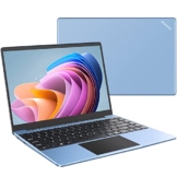 WOZIFAN Laptop 14" 128 GB SSD Erweitert die 1TB Windows 10 Notebook Intel 6GB RAM 2.4G+5G WiFi 1080 FHD Bluetooth USB HDMI mit kabelloser Maus & Tastaturschutz(Deutscher)-Blau - 1