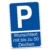 Hinweisschild 20x30cm Alu Verbundplatte für Zaun Tor Tür Pfosten wetterfest Aluminium Schild ohne Bohrungen Parkplatzschild (09 Parkplatz + Wunschtext) - 1