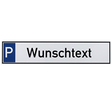 Parkplatzkennzeichnung, Einschlagpfosten inkl Parkplatzschild aus Aluminiumverbund mit Text Digitaldruck-Text - 3