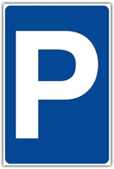 Schild Parkplatz - Parkplatzschild aus Alu/Dibond 200x300 mm - 3 mm stark - 1