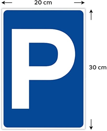 Schild Parkplatz - Parkplatzschild aus Alu/Dibond 200x300 mm - 3 mm stark - 6