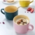 Arawat 600 ml Tasse Groß Müslischalen mit Henke XXL Kaffeetasse Gross Keramik Teetasse mit Löffel Kaffee Tee Müsli Becher Tasse Porzellan Groß Suppentassen Geburtstag Weihnachten Geschenk - 5