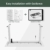 FEZIBO Schreibtisch Höhenverstellbar Elektrisch, 100 x 60 cm Stehschreibtisch mit Memory-Steuerung und Anti-Kollisions Technologie, Weiß Rahmen/Weiß Oberfläche - 9
