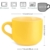 Groß Tasse Keramik Kaffeetasse,Groß Kaffeebecher 600ml Keramik Teetasse,Groß Müslischalen mit Henkel Tee Becher Tasse Porzellan Groß Tasse Cappuccinotasse XXL Tasse - 5