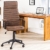 invicta INTERIOR Moderner Design Bürostuhl Lazio Highback Microfaser Vintage braun Chefsessel mit Armlehnen Drehstuhl Stuhl mit Rollen - 4