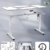 JUMMICO Höhenverstellbarer Schreibtisch 120x60 cm mit USB-Buchse und Kabelwanne, Schreibtisch Höhenverstellbar Elektrisch Verstellbarer Computertisch, Steh-Sitztisch Stehpult Stehschreibtisch(Weiß) - 8