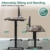 JUMMICO Höhenverstellbarer Schreibtisch 160 x 80 cm, Schreibtisch Höhenverstellbar Elektrisch Stehpult mit USB und Kabelwanne, Ergonomischer Steh-Sitz Tisch mit 360°Rollen, Nussbaum - 3