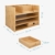 Navaris Schreibtisch Organizer Ablage aus Bambus - 33x24x26cm Ordnungssystem Briefablage aus Holz - für Tisch Büro Schreibtisch - leicht zu reinigen - 3