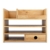 Navaris Schreibtisch Organizer Ablage aus Bambus - 33x24x26cm Ordnungssystem Briefablage aus Holz - für Tisch Büro Schreibtisch - leicht zu reinigen - 5