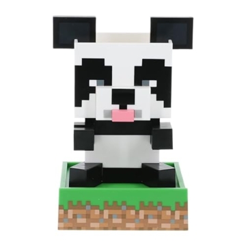 Paladone Minecraft Panda Schreibtisch-Organizer - Niedliches Ordnungszubehör für Stifte, Bleistifte & Marker mit Schmucktablett & Handyhalter - 2