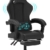 Devoko Massage Gaming Stuhl, Computer Bürostuhl mit Fußstütze, Racing Gamer Stuhl 150kg Belastbarkeit, 90-135° Rückenlehne einstellbar Ergonomischer PC Stuhl, 360° drehbar, Schwarz - 1