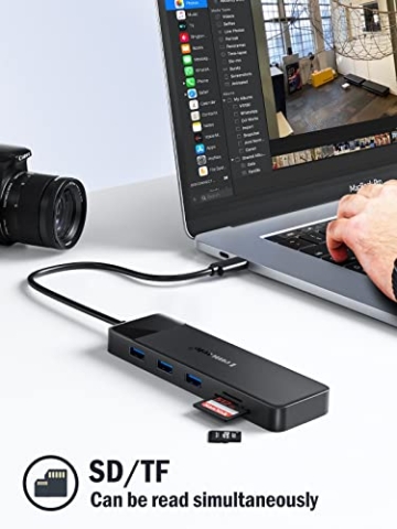 Docking Station USB C Hub 3*Display- 10 in 1, Lemorele Dual HDMI Adapter 4K, 3 USB 3.0/2.0, VGA, PD 100W, Audio, SD/TF, für Windows, Macbook, Dell, HP, Lenovo, Surface - 8