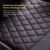 Dowinx Gaming Stuhl Bürostuhl Ergonomischer PC-Stuhl mit Massage Lendenwirbelstütze, Racing Stil PU Leder Hohe Rückenlehne Verstellbarer Drehsessel mit Fußstütze (Schwarz & Rot) - 2