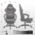 Dowinx Gaming Stuhl Bürostuhl Ergonomischer PC-Stuhl mit Massage Lendenwirbelstütze, Racing Stil PU Leder Hohe Rückenlehne Verstellbarer Drehsessel mit Fußstütze (Schwarz & Rot) - 7