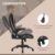 HOMCOM Massagesessel Bürosessel Bürostuhl Chefsessel Gamingsessel 6 Punkt Vibrations Massage mit Wärmefunktion Kunstleder Ledersessel drehbar (Braun) - 6