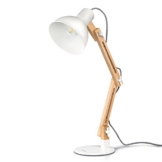 tomons LED Leselampe im klassichen Holz-Design, Schreibtischlampe, Tischleuchte, Lampe mit verstellbarem Arm, Augenfreundliche, Arbeitsleuchte, Bürolampe, Nachttischlampe - 1