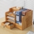 Catekro Schreibtisch-Organizer aus Holz mit Schublade, Aufbewahrungsbox Schreibtisch, Ordnungssystem Schreibtisch Braun(39x29x28cm) - 5