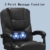 JUMMICO Leder-Bürostuhl mit Massagefunktion, Bürostuhl mit Fußstütze, Hochlehner 135° Computerstühle, Bürostühle mit 360°-Drehrollen für Zuhause, Schwarz - 5