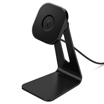 Spigen OneTap Pro MagFit für MagSafe Stand (Kompatibel mit iOS 17 Standby Mode), Kabellose Ladegerät für MagSafe, Induktive Ladestation für iPhone 15, 14, 13, 12, AirPod Pro 1/2, AirPod 3 - 1