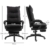 Vinsetto Bürostuhl Massage, Chefsessel mit Massagefunktion, Gaming Stuhl, höhenverstellbarer, ergonomischer Drehstuhl, Massage Sessel, Nylon, Schwarz, 70 x 62 x 120-130 cm - 3