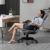 Vinsetto Massagesessel Chefsessel mit Massagefunktion höhenverstellbarer Drehstuhl ergonomischer Gamingstuhl Bürostuhl Massage Grau 67 x 74 x 107-116 cm - 8