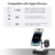 Wireless Charger, Boaraino Magnetische 3 in 1 Kabellose Ladestation Kompatibel mit iPhone 15/14/13/12 Serie, Apple Watch 9/8/7/6/SE/5/4/3, AirPods 2/3/Pro - 4