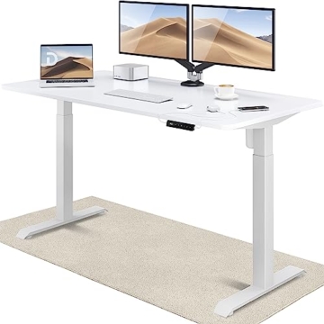 Desktronic Höhenverstellbarer Schreibtisch 160x80 cm - Stabiler Schreibtisch Höhenverstellbar Elektrisch - Standing Desk mit Touchscreen und Integrierten Ladesteckern - 1
