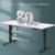 JUMMICO Höhenverstellbarer Schreibtisch Gestell mit USB-Buchse und Kabelwanne, Elektrisch Stufenlos Höhenverstellbar Ttischgestell mit Rollen, Steh Schreibtisch Stehpult（Schwarz） - 3