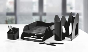 HAN Schreibtischköcher X-LOOP – modernes, junges Design für alle Schreibtischutensilien mit 4 Fächern, schwarz, 17230-13 - 6