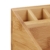 Relaxdays Schreibtischorganizer Bambus, Stifteköcher, 10 Fächer, natürliche Maserung, HxBxT: 10 x 23 x 10 cm, natur - 6